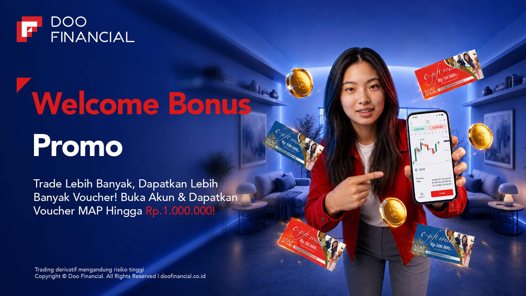 Welcome Bonus Doo Financial Futures hingga Rp1.000.000