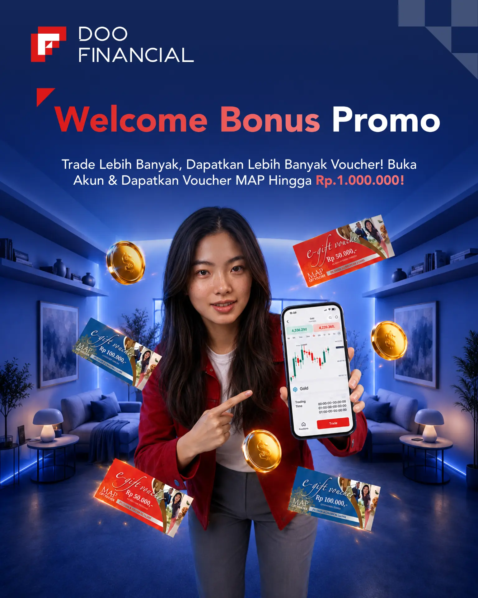 Welcome Bonus Doo Financial Futures hingga Rp1.000.000